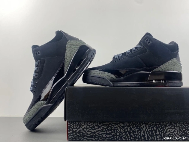 Rep Cat Jordan Air 3 Retro Black CK9246-168 0710